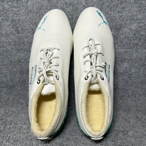 Vintage Puma AMG Petronas Formula 1 Racing Team Shoes White Green Leather main image 4